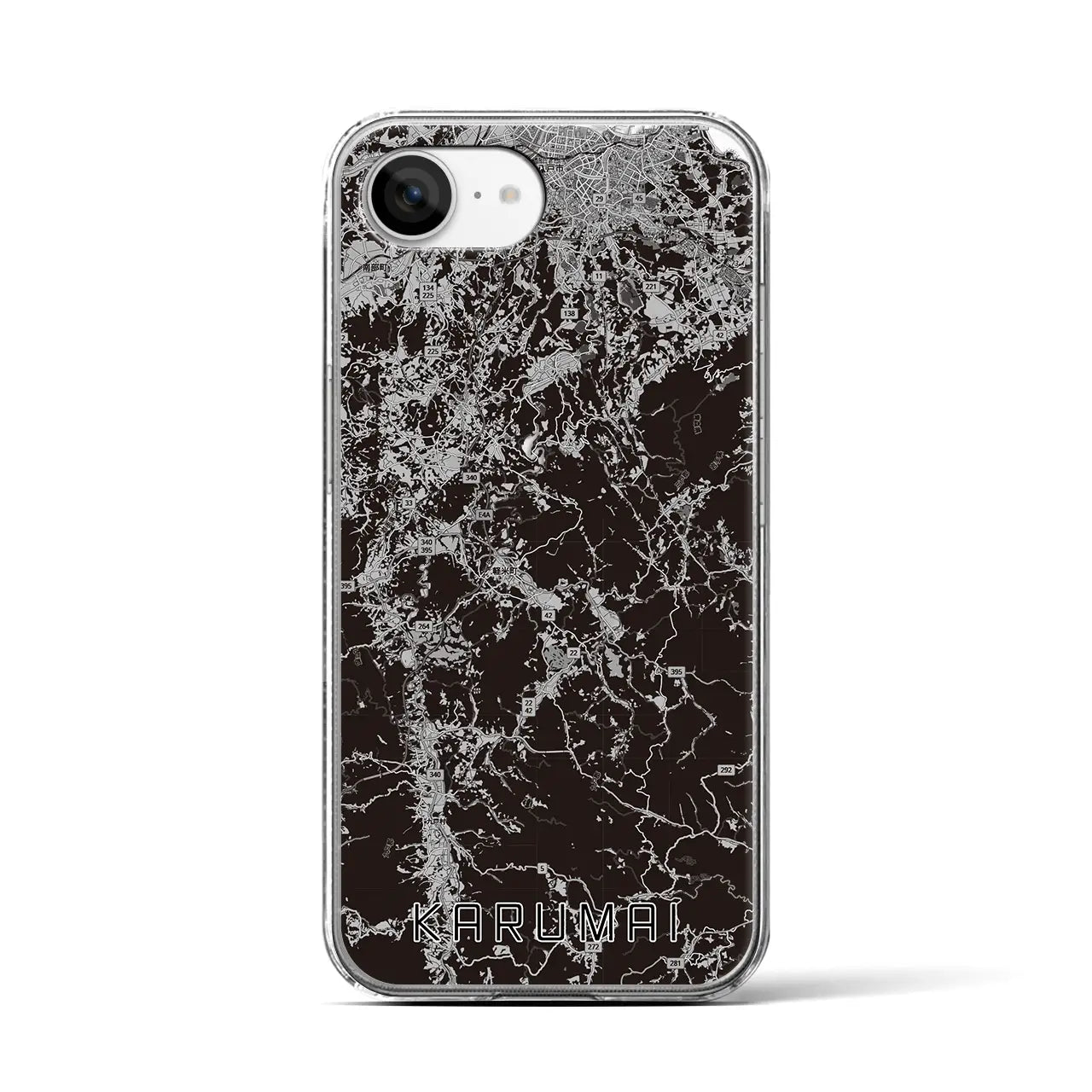 【軽米(岩手県)】地図柄iPhoneケース(クリアタイプ)