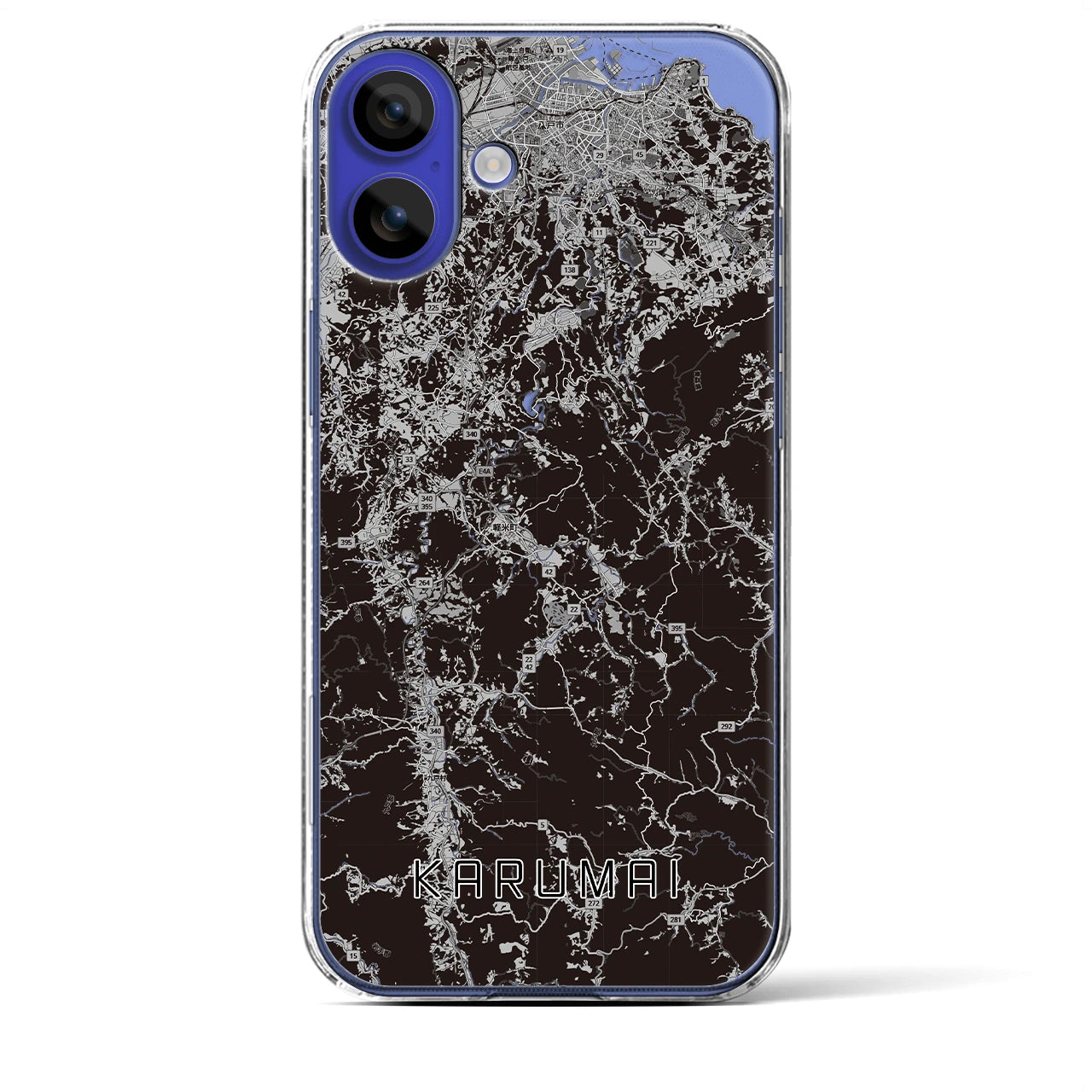 【軽米(岩手県)】地図柄iPhoneケース(クリアタイプ)