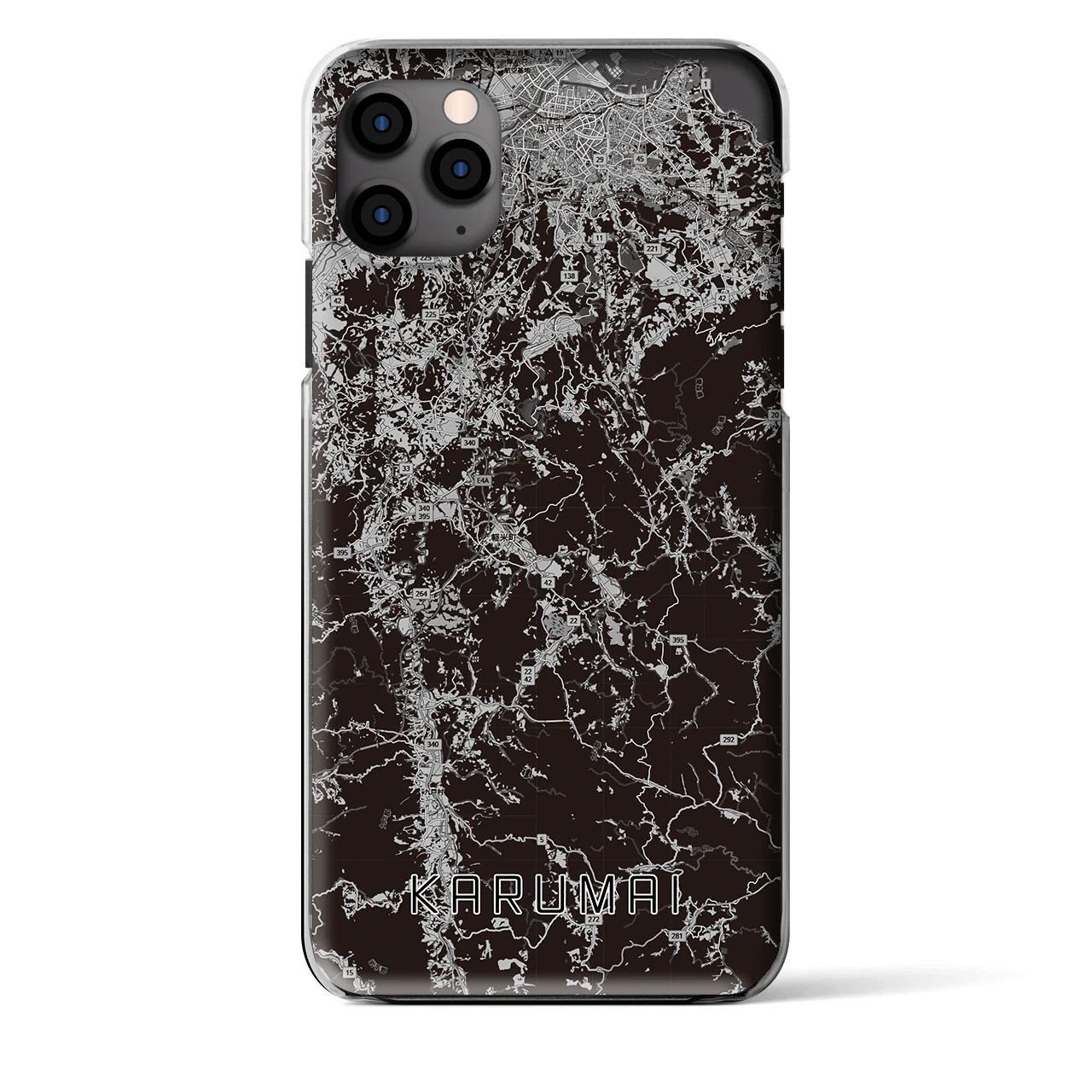 【軽米(岩手県)】地図柄iPhoneケース(クリアタイプ)