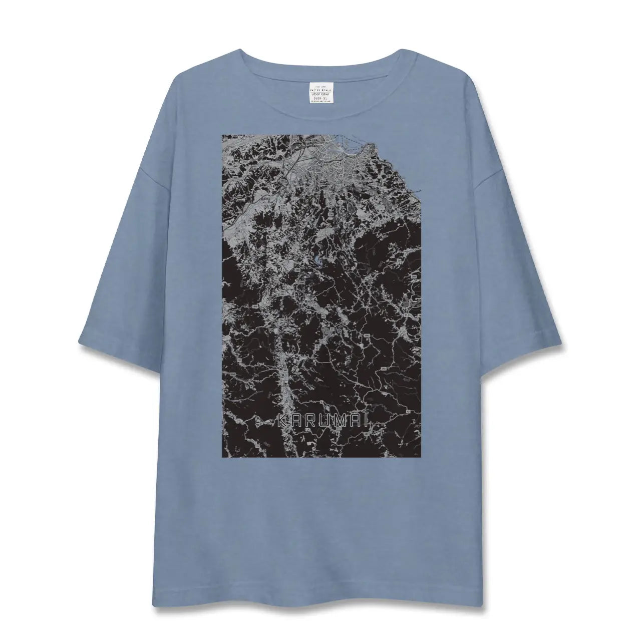 【軽米(岩手県)】地図柄ビッグシルエットTシャツ