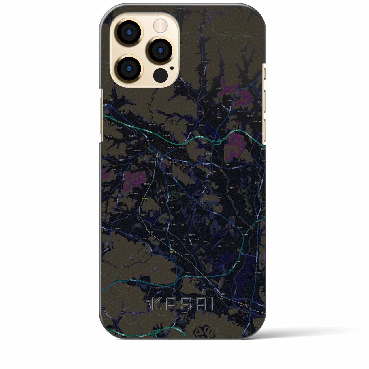 【加西(兵庫県)】地図柄iPhoneケース(バックカバータイプ)