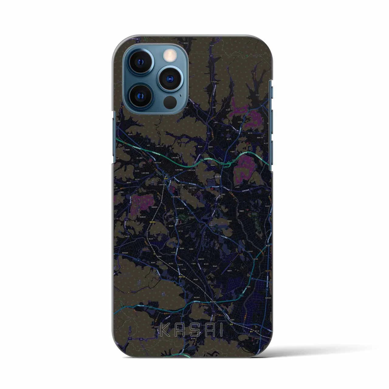 【加西(兵庫県)】地図柄iPhoneケース(バックカバータイプ)