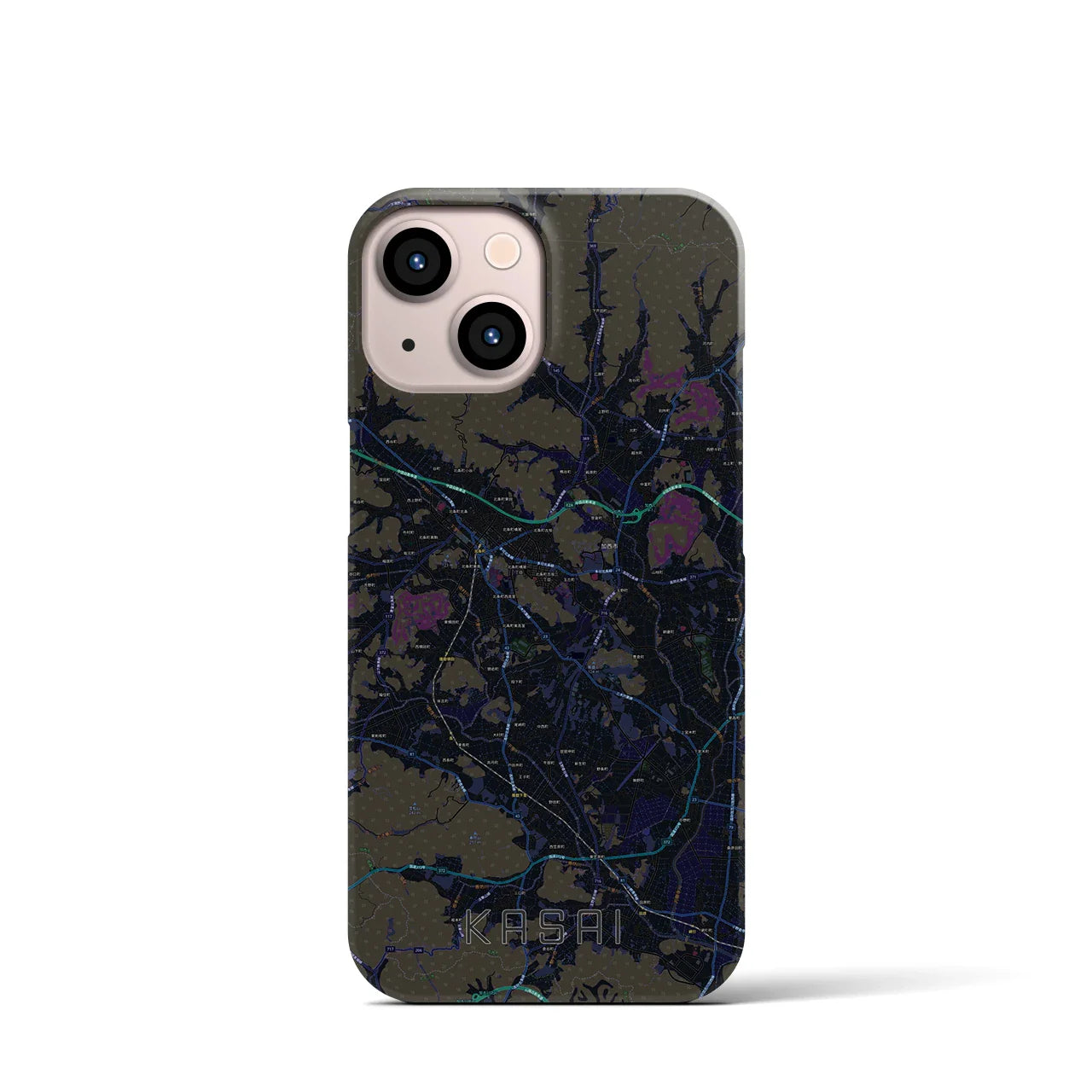 【加西(兵庫県)】地図柄iPhoneケース(バックカバータイプ)