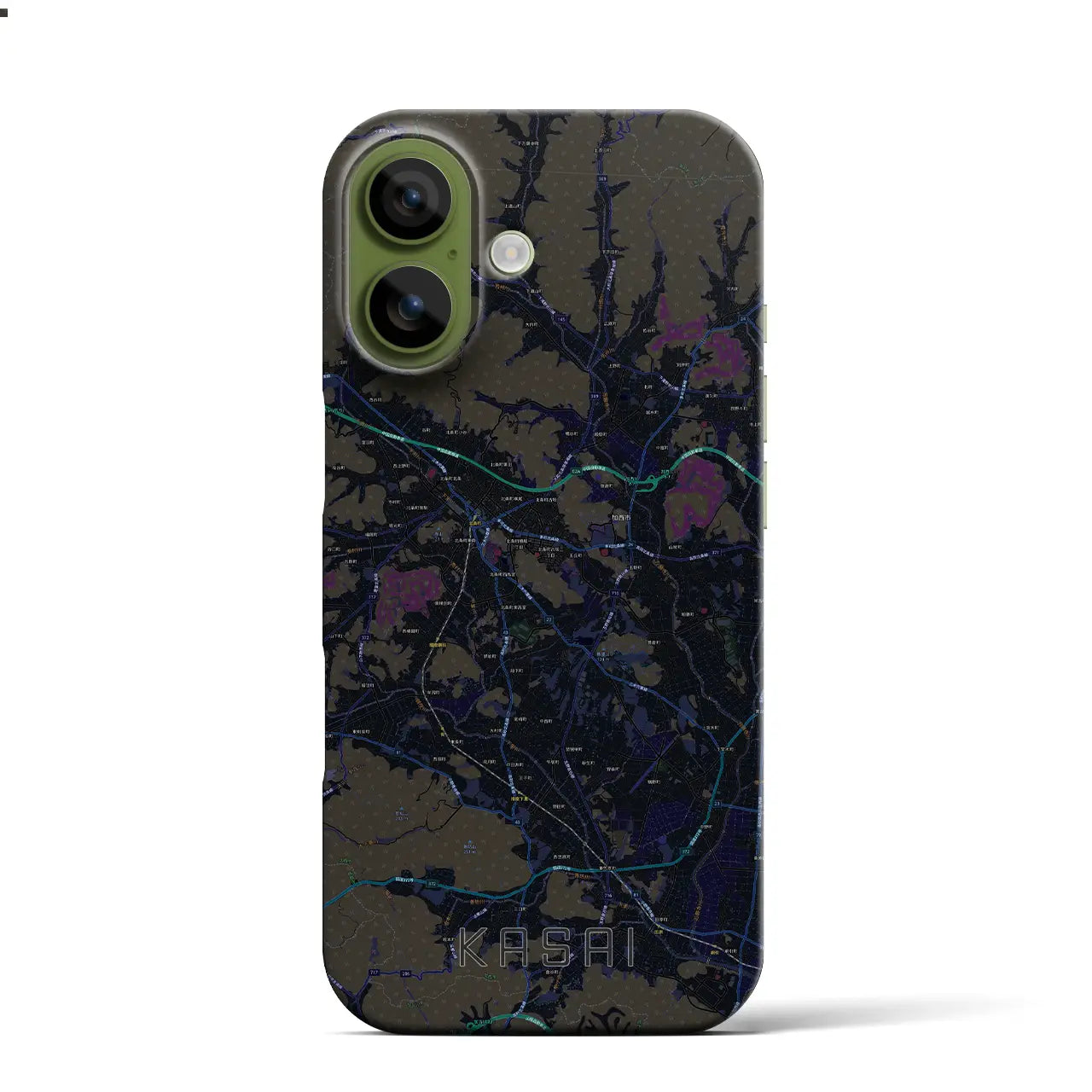 【加西(兵庫県)】地図柄iPhoneケース(バックカバータイプ)