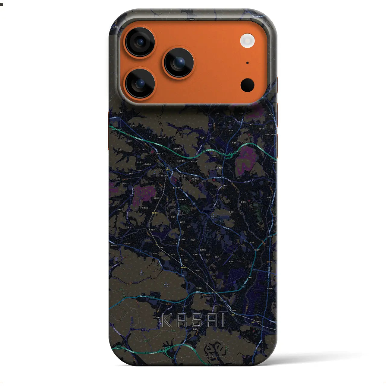 【加西(兵庫県)】地図柄iPhoneケース(バックカバータイプ)