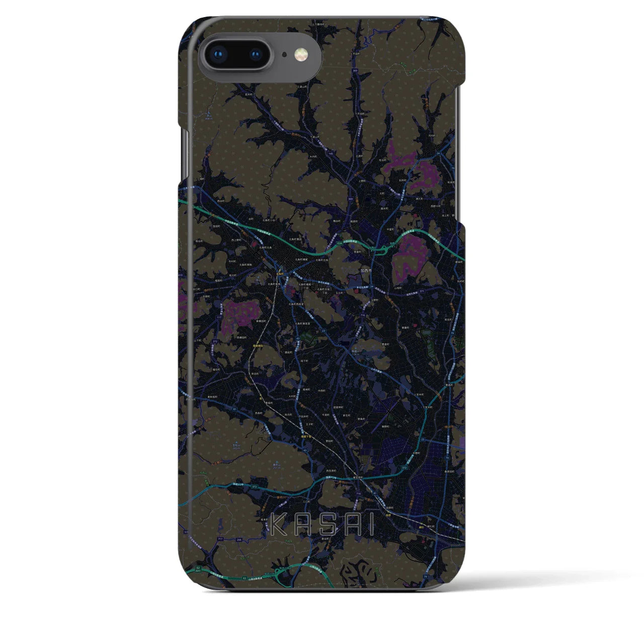 【加西(兵庫県)】地図柄iPhoneケース(バックカバータイプ)