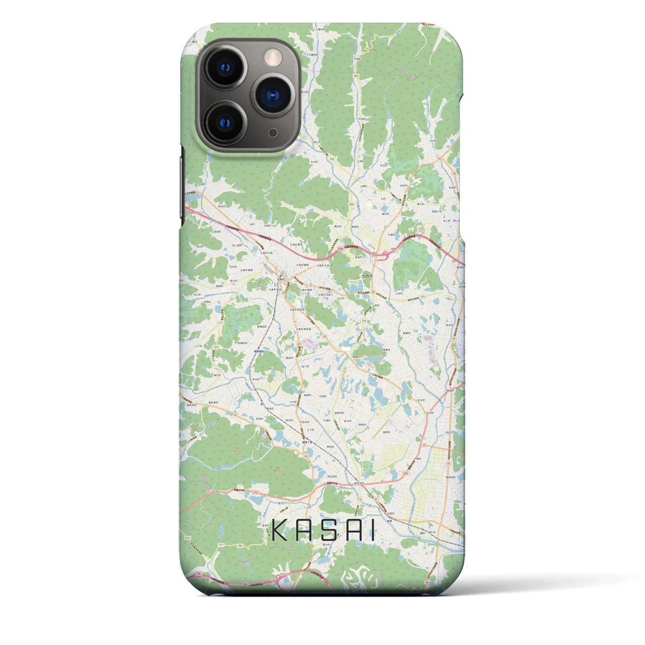 【加西(兵庫県)】地図柄iPhoneケース(バックカバータイプ)