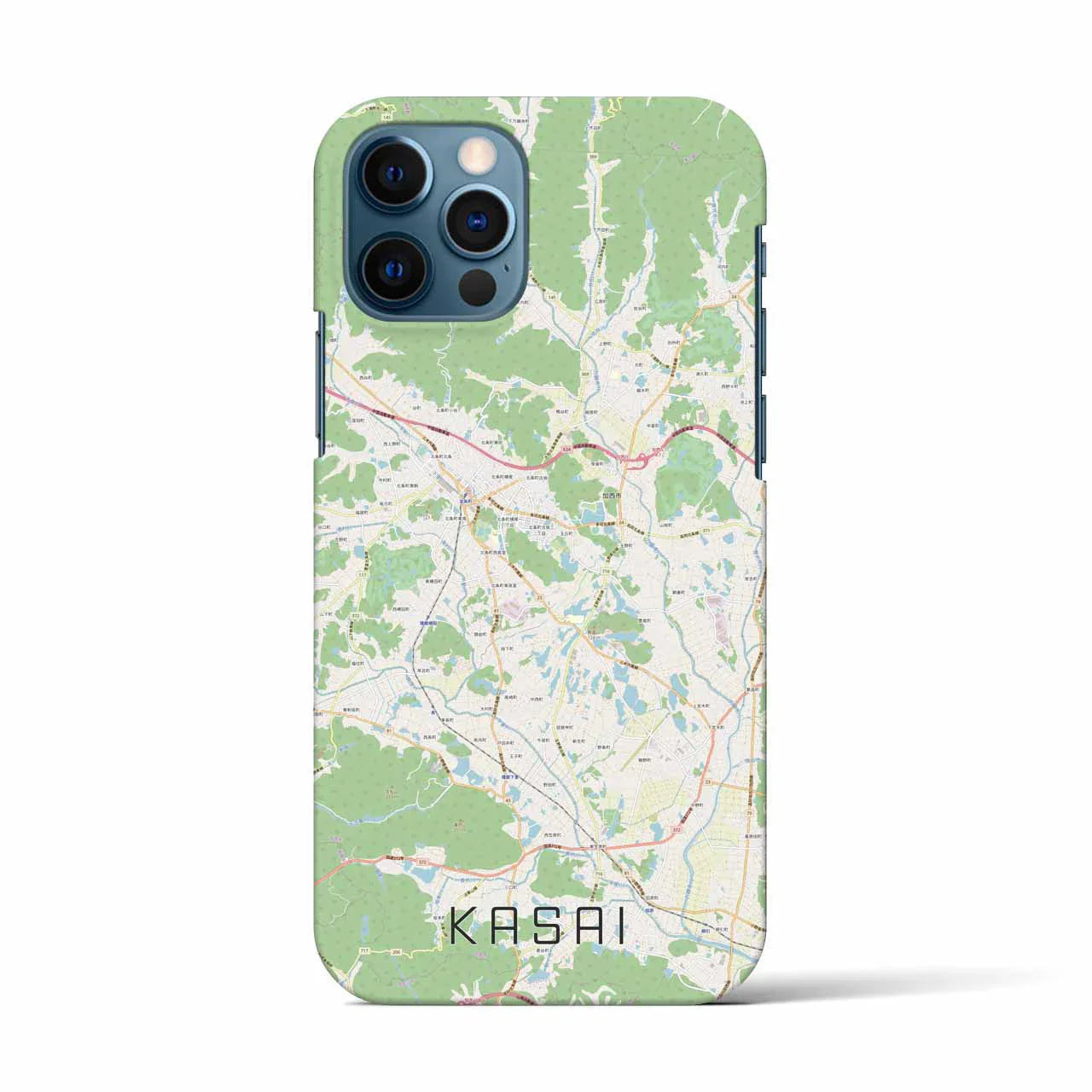 【加西(兵庫県)】地図柄iPhoneケース(バックカバータイプ)
