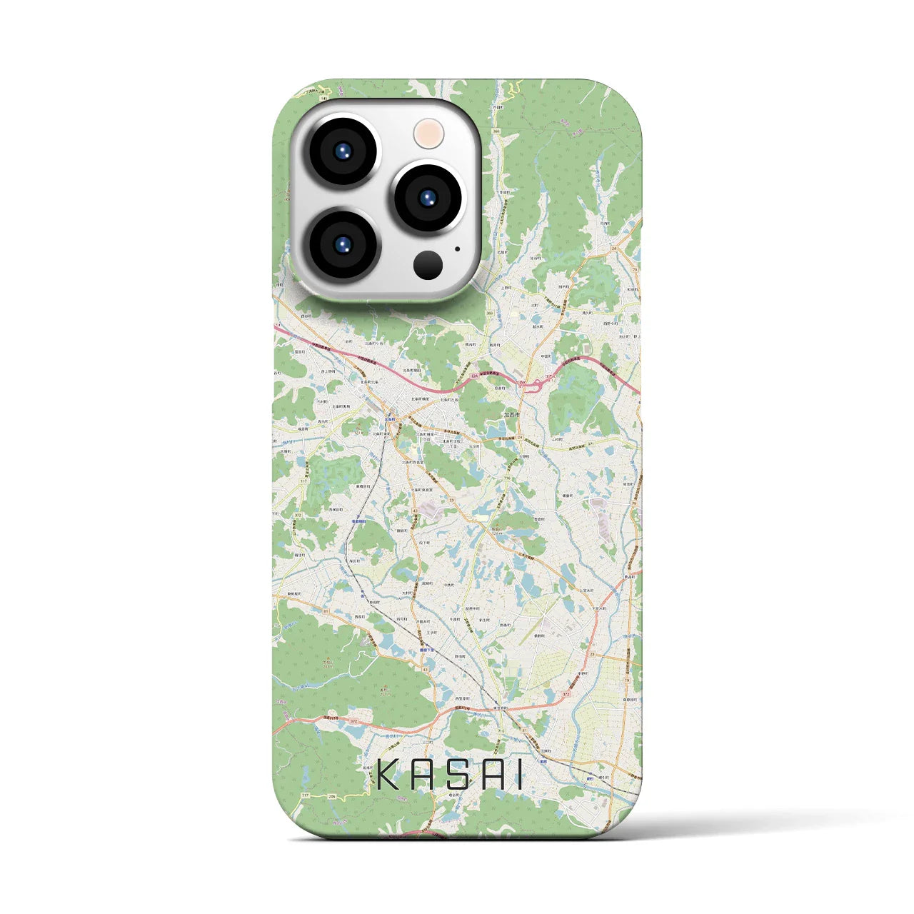 【加西(兵庫県)】地図柄iPhoneケース(バックカバータイプ)