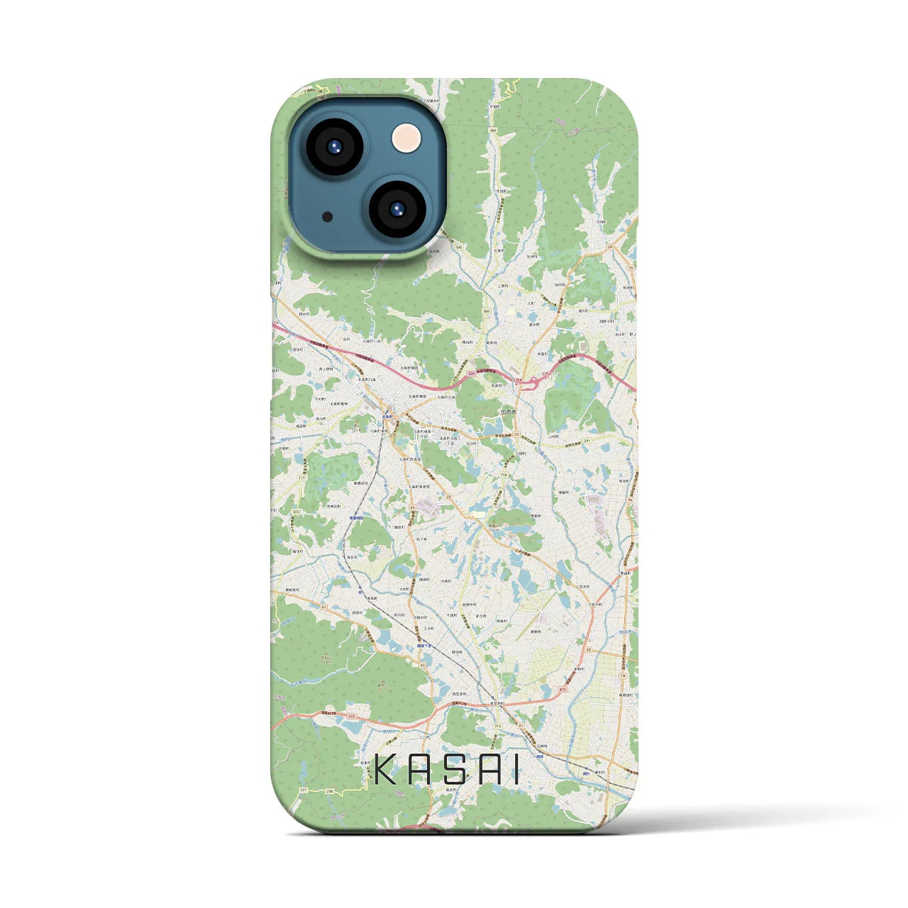 【加西(兵庫県)】地図柄iPhoneケース(バックカバータイプ)