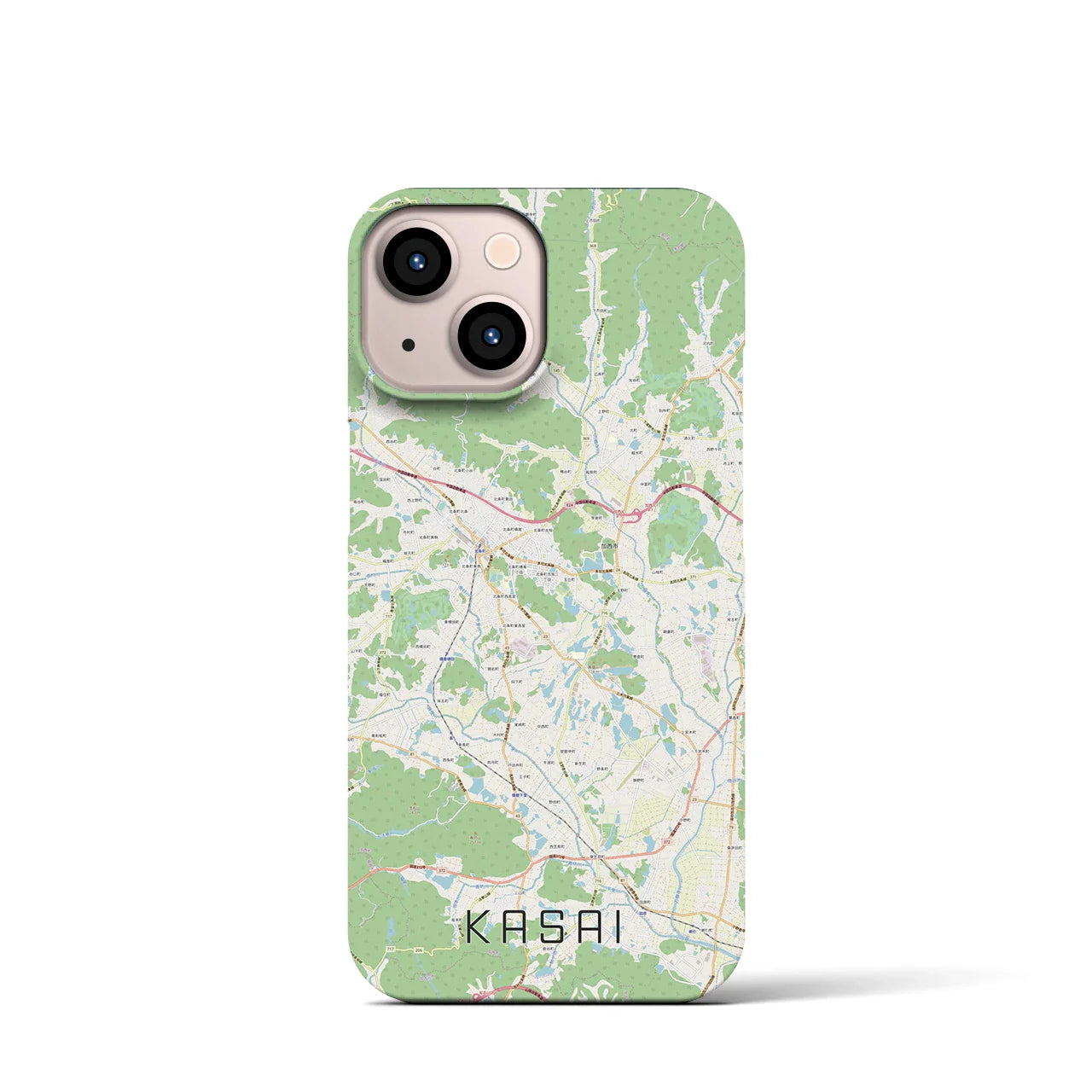 【加西(兵庫県)】地図柄iPhoneケース(バックカバータイプ)