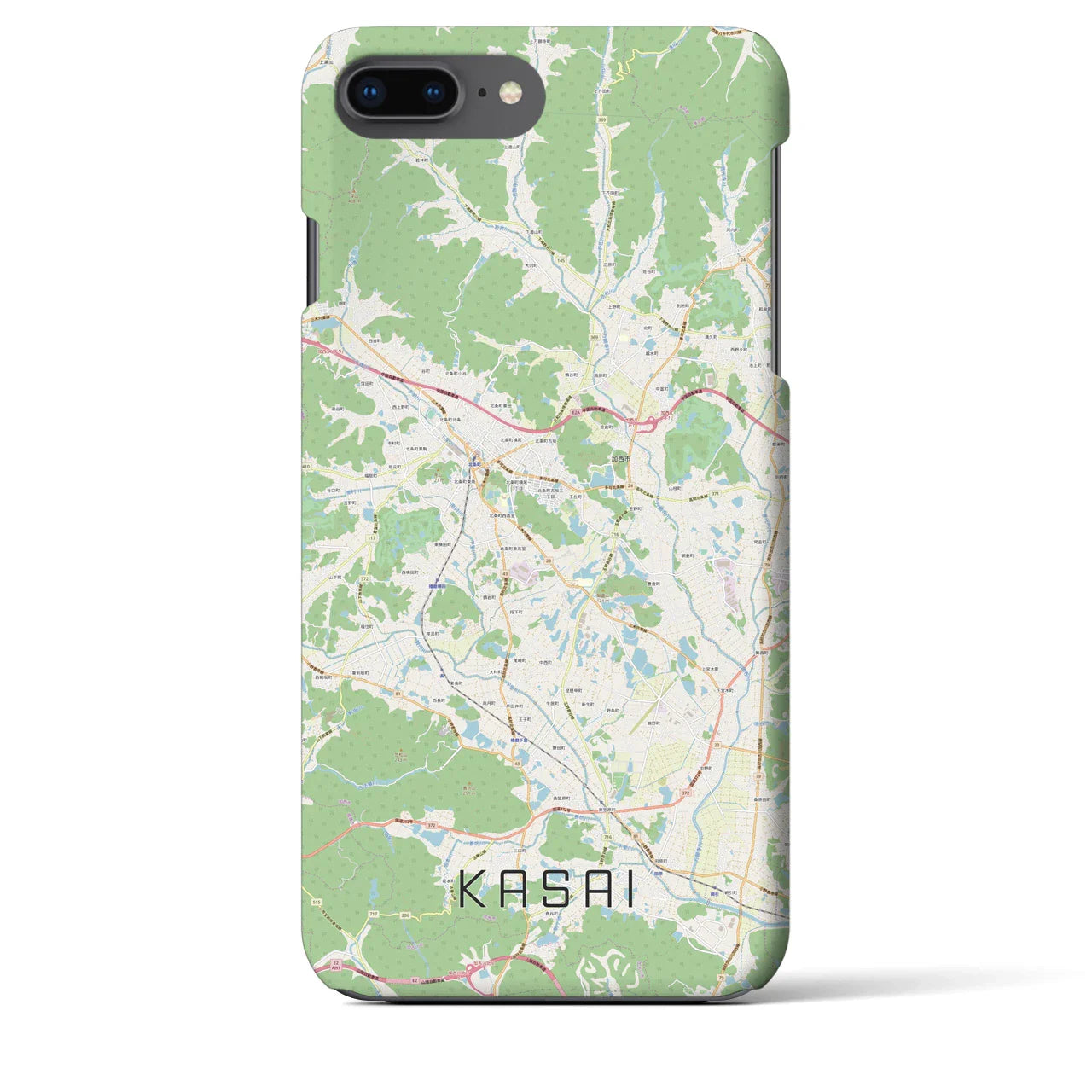 【加西(兵庫県)】地図柄iPhoneケース(バックカバータイプ)