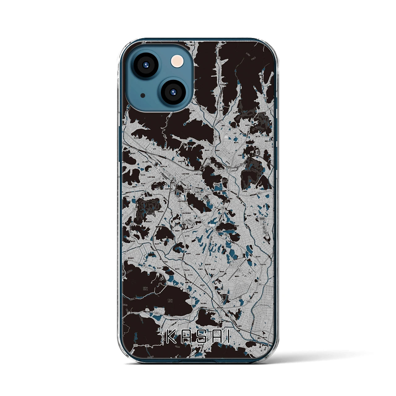 【加西(兵庫県)】地図柄iPhoneケース(クリアタイプ)