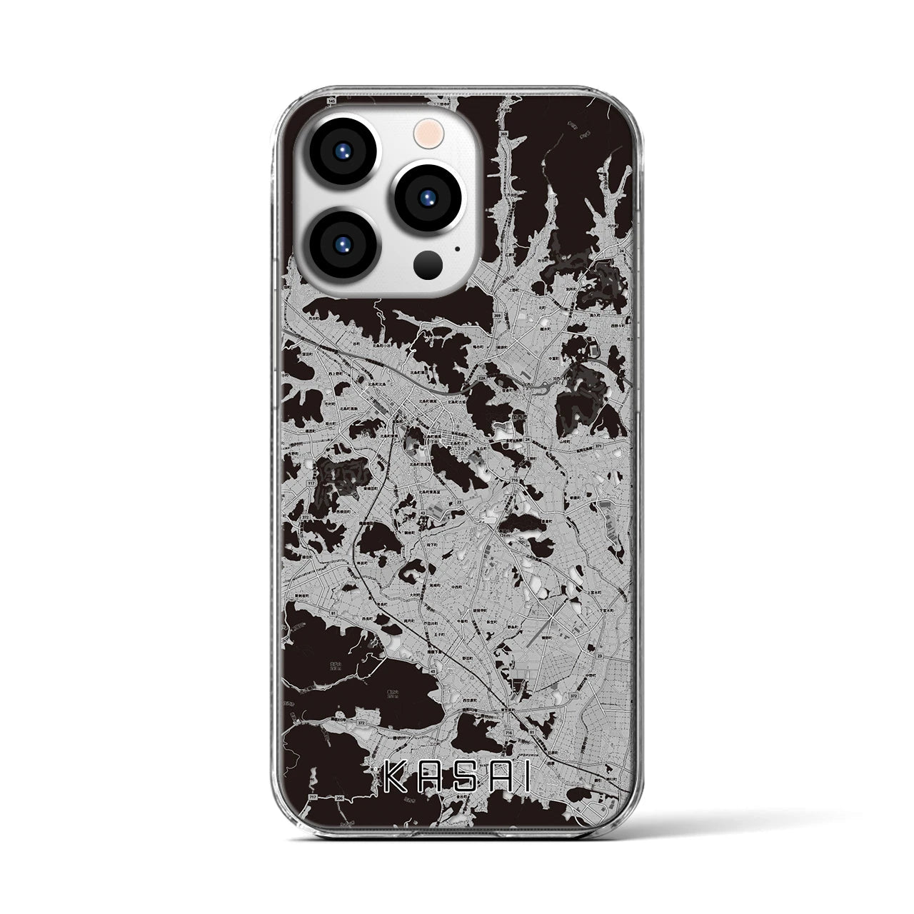 【加西(兵庫県)】地図柄iPhoneケース(クリアタイプ)