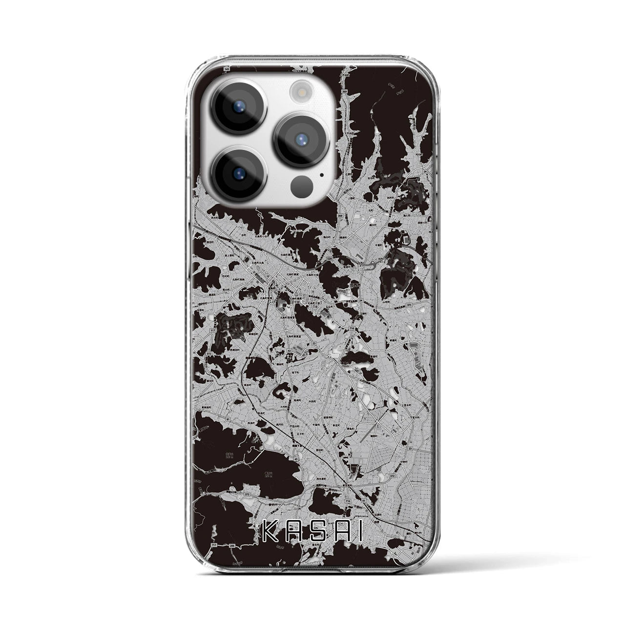 【加西(兵庫県)】地図柄iPhoneケース(クリアタイプ)