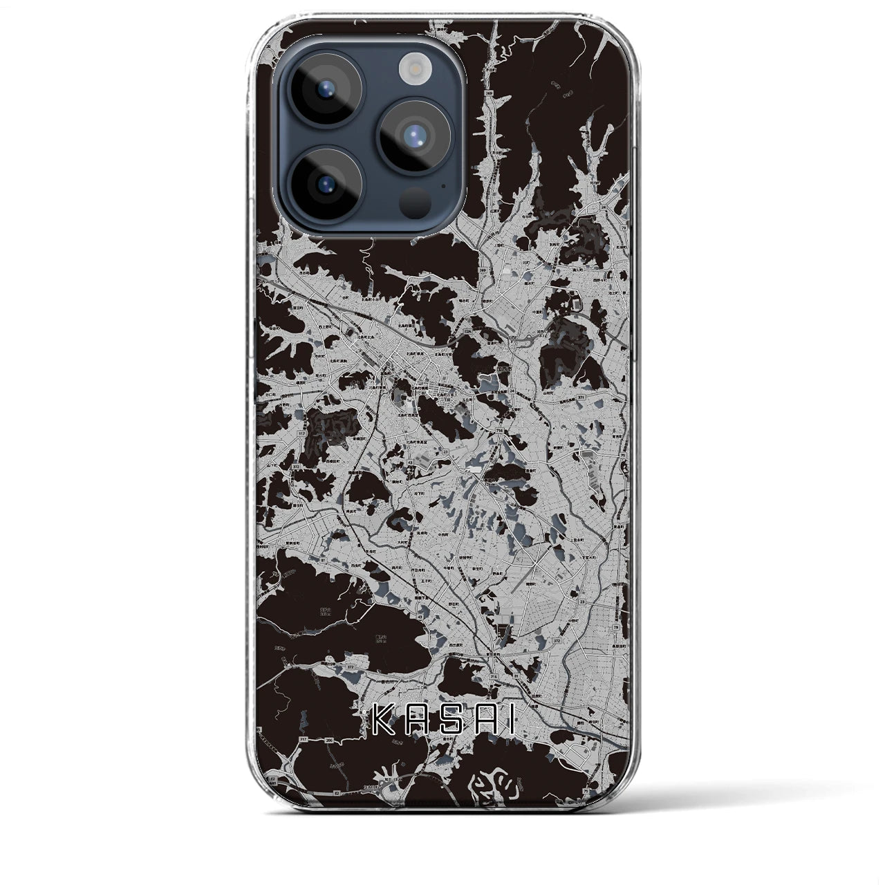 【加西(兵庫県)】地図柄iPhoneケース(クリアタイプ)