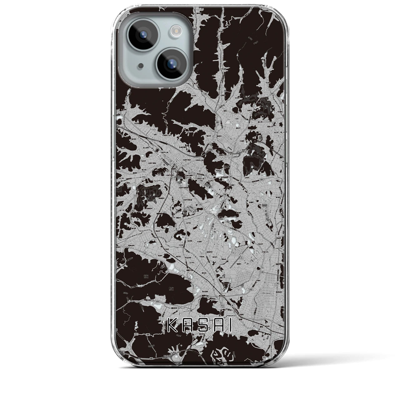 【加西(兵庫県)】地図柄iPhoneケース(クリアタイプ)