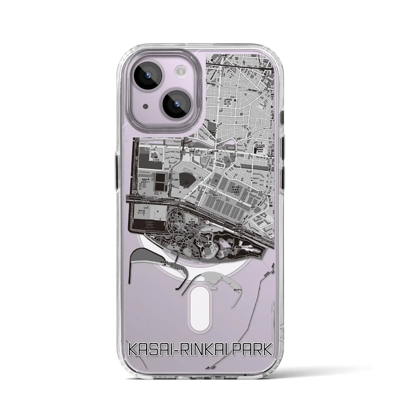 【葛西臨海公園(東京都)】地図柄iPhoneケース(MagSafeタイプ)