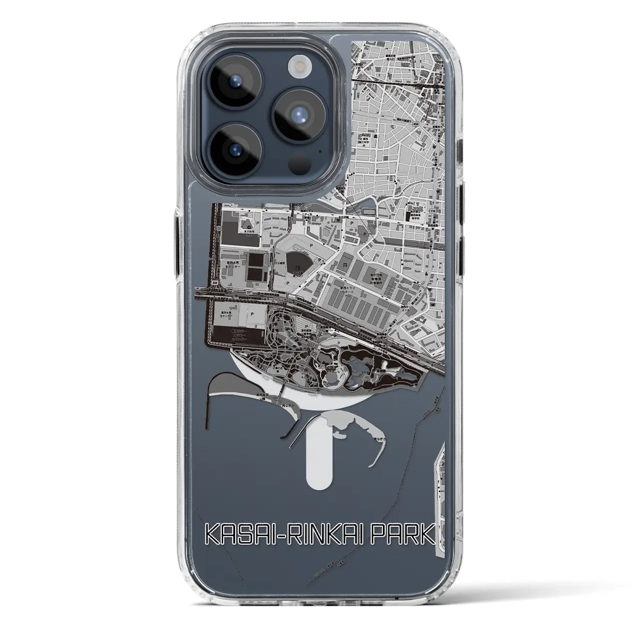 【葛西臨海公園(東京都)】地図柄iPhoneケース(MagSafeタイプ)