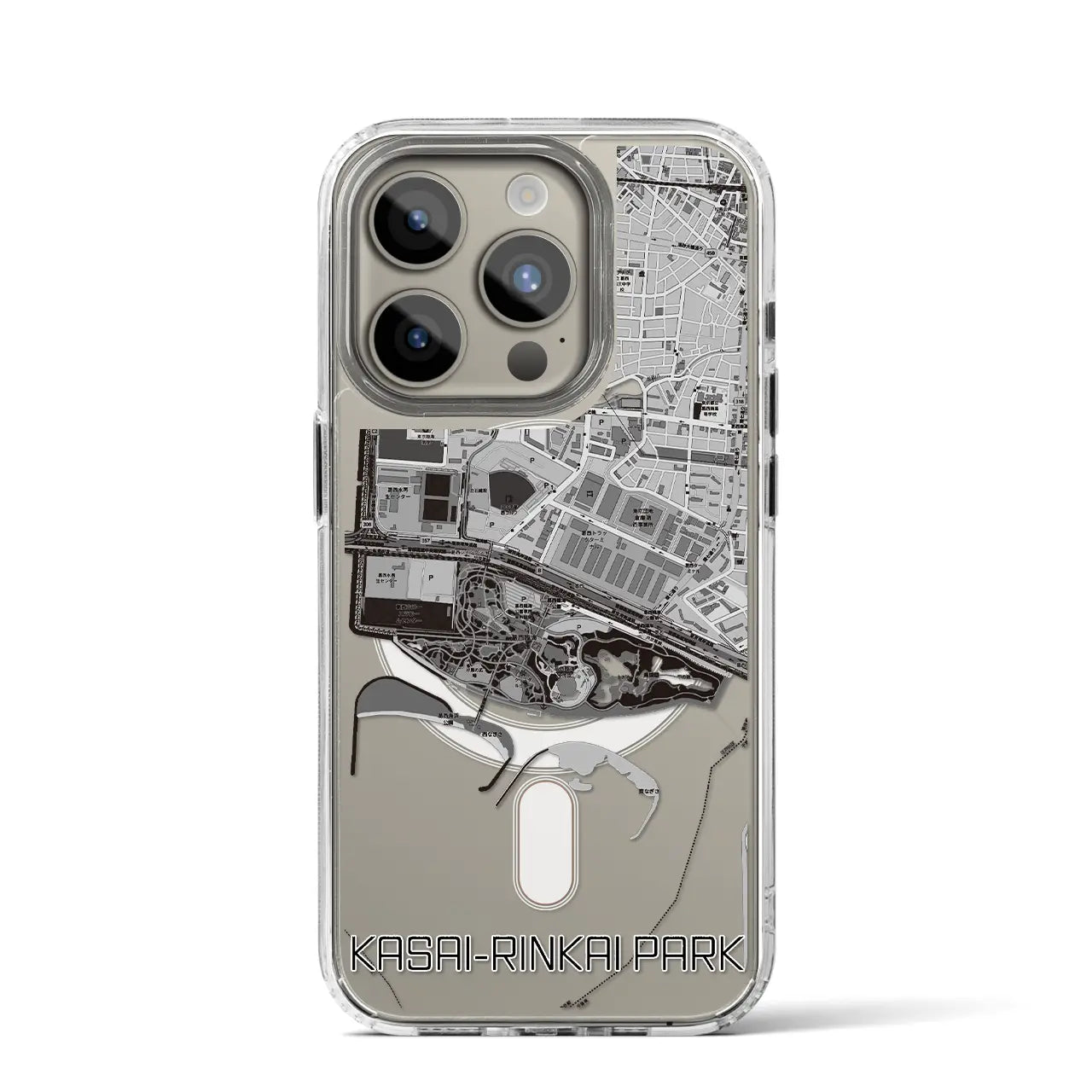 【葛西臨海公園(東京都)】地図柄iPhoneケース(MagSafeタイプ)