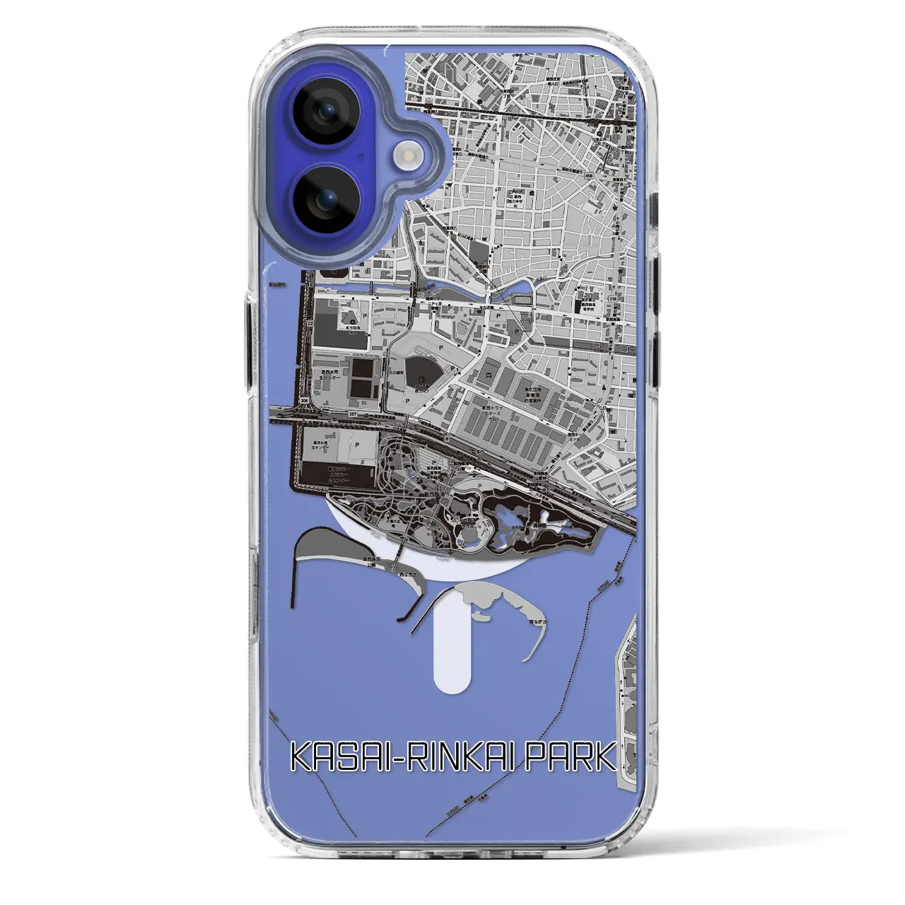 【葛西臨海公園(東京都)】地図柄iPhoneケース(MagSafeタイプ)