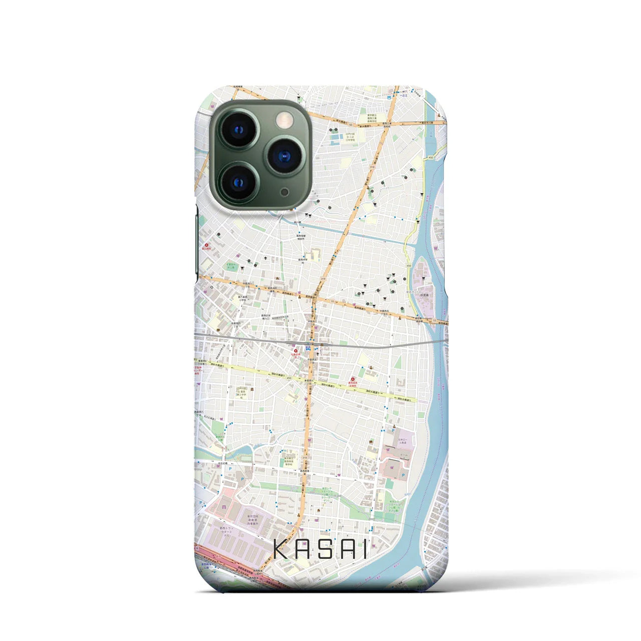 【葛西(東京都)】地図柄iPhoneケース(バックカバータイプ)