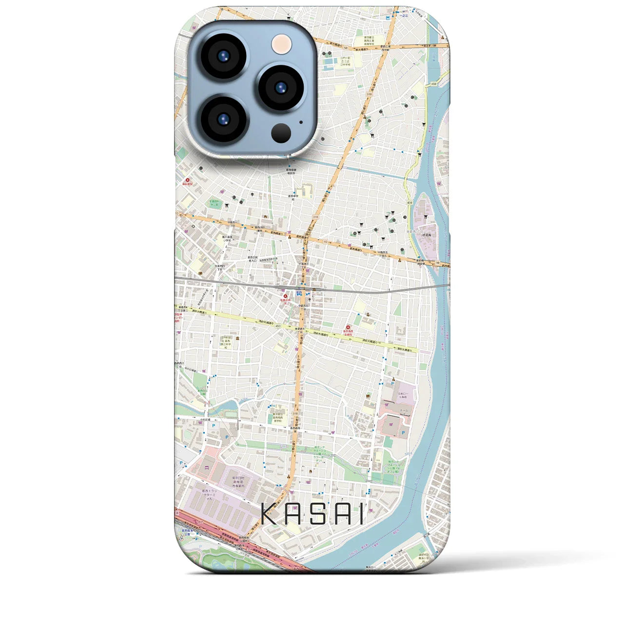 【葛西(東京都)】地図柄iPhoneケース(バックカバータイプ)