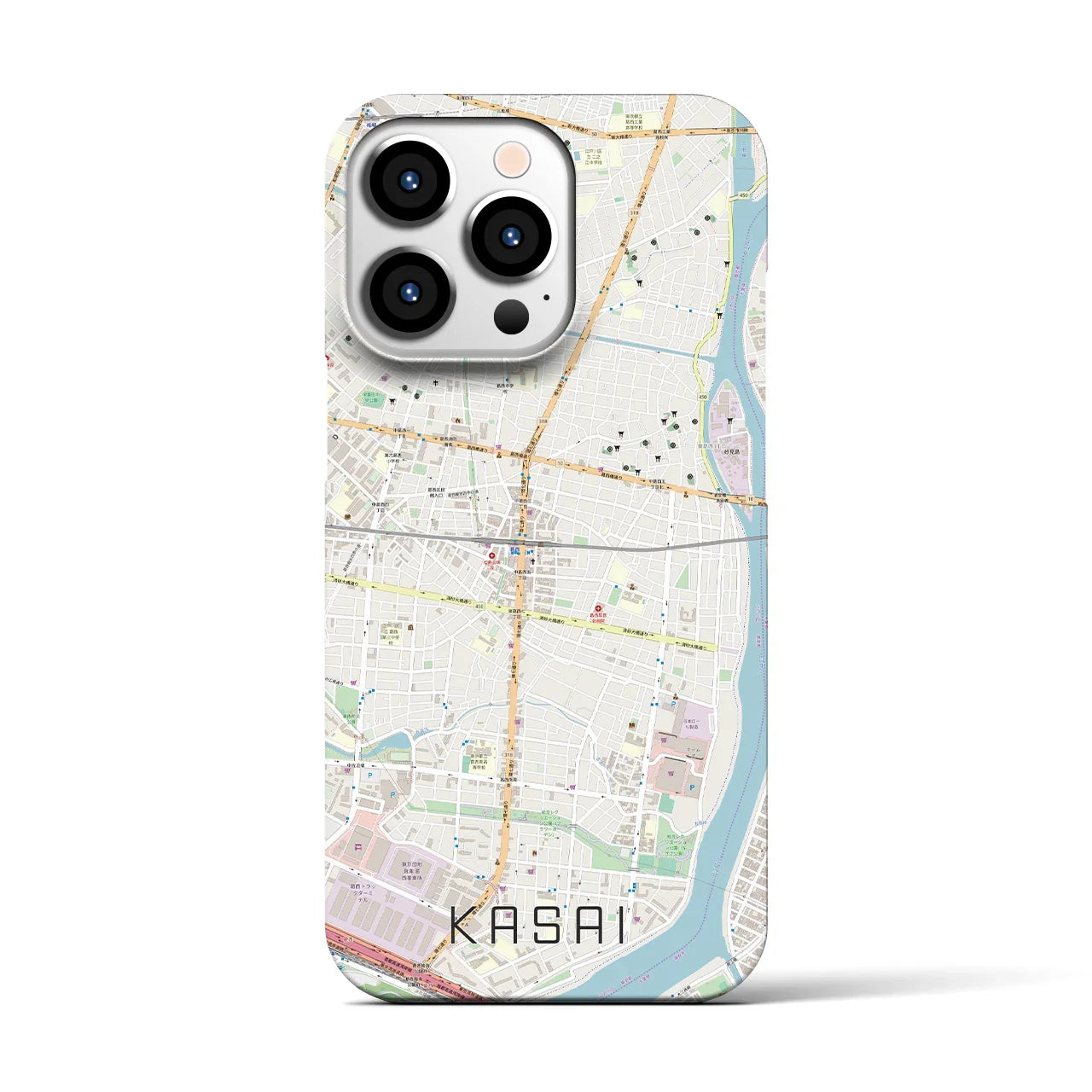 【葛西(東京都)】地図柄iPhoneケース(バックカバータイプ)