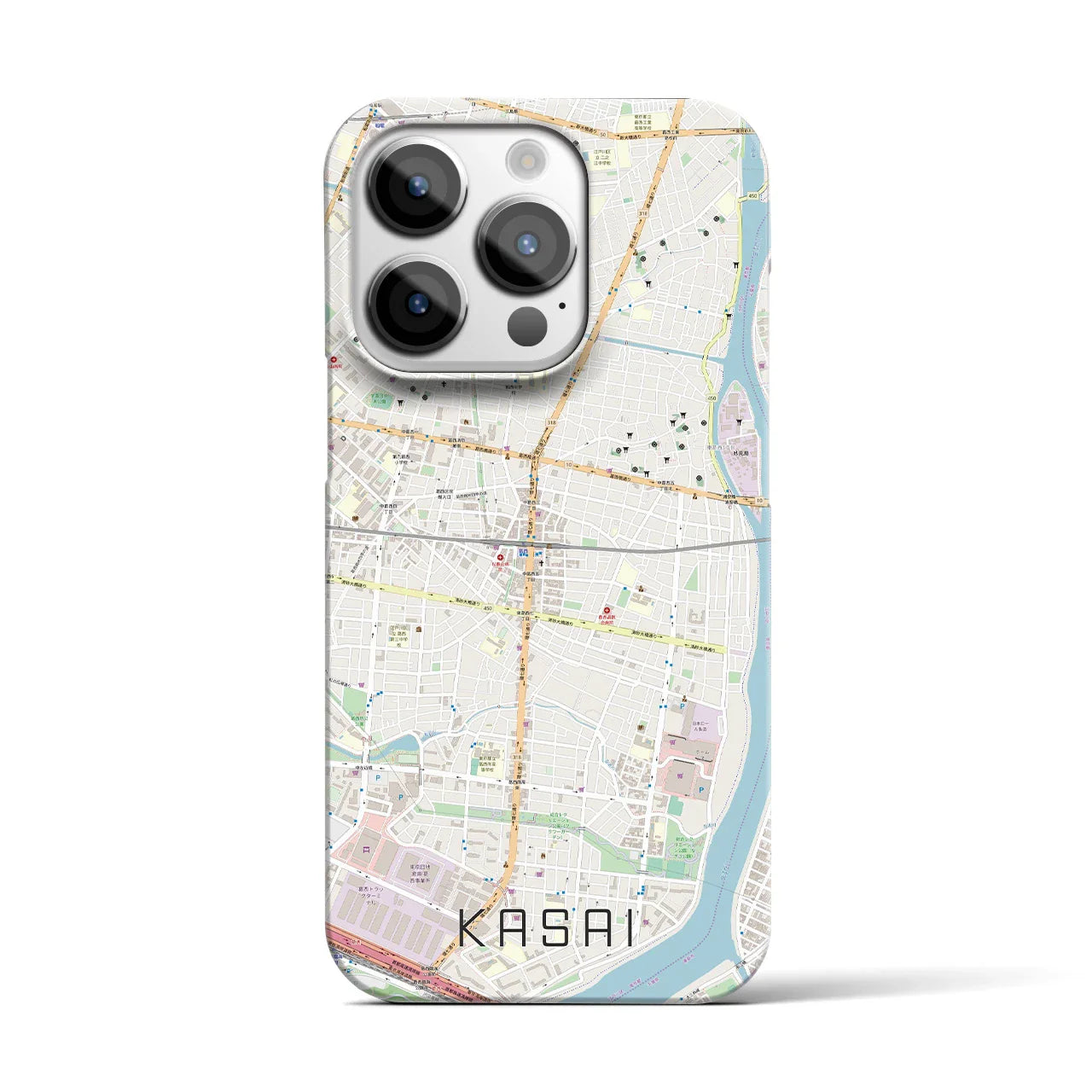 【葛西(東京都)】地図柄iPhoneケース(バックカバータイプ)