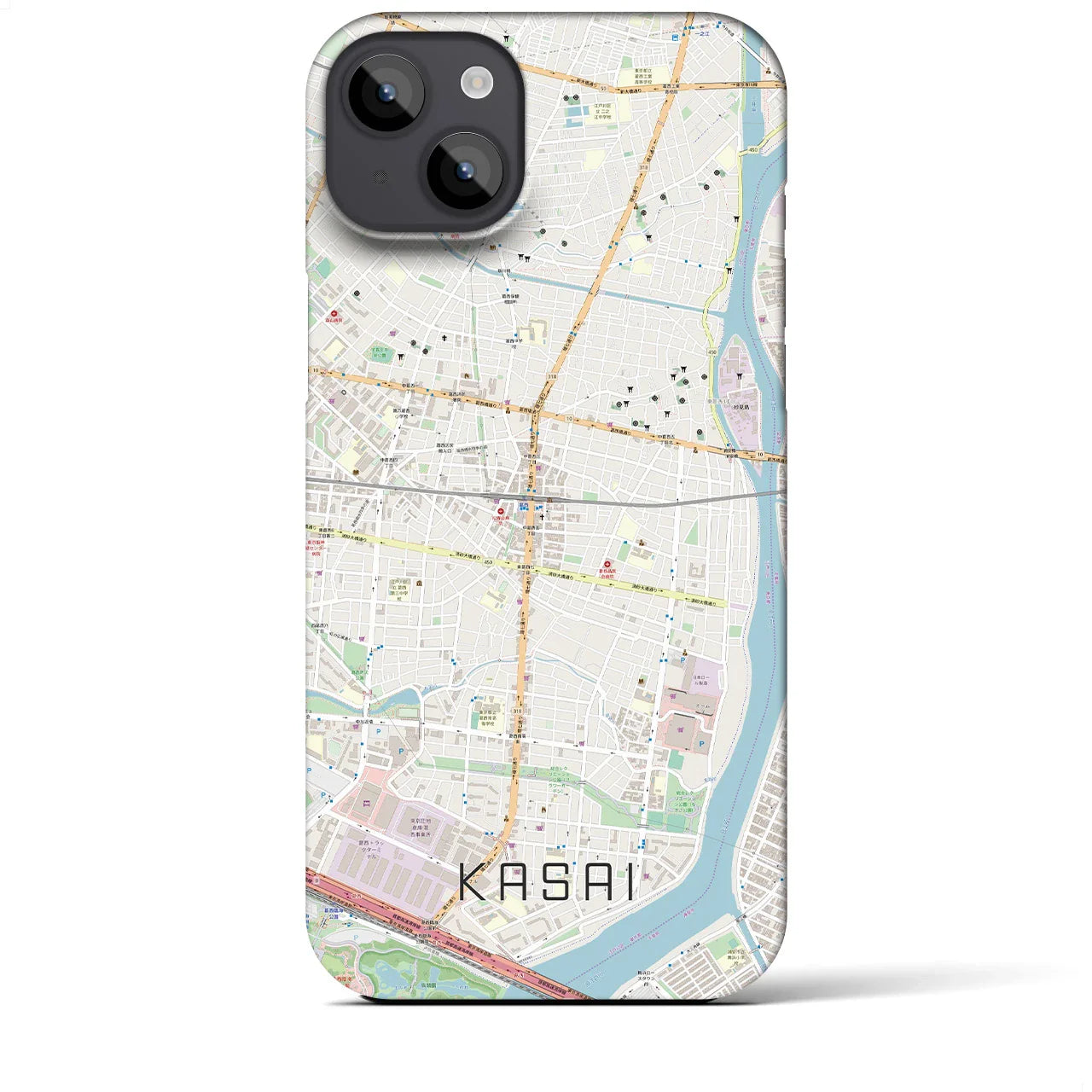 【葛西(東京都)】地図柄iPhoneケース(バックカバータイプ)