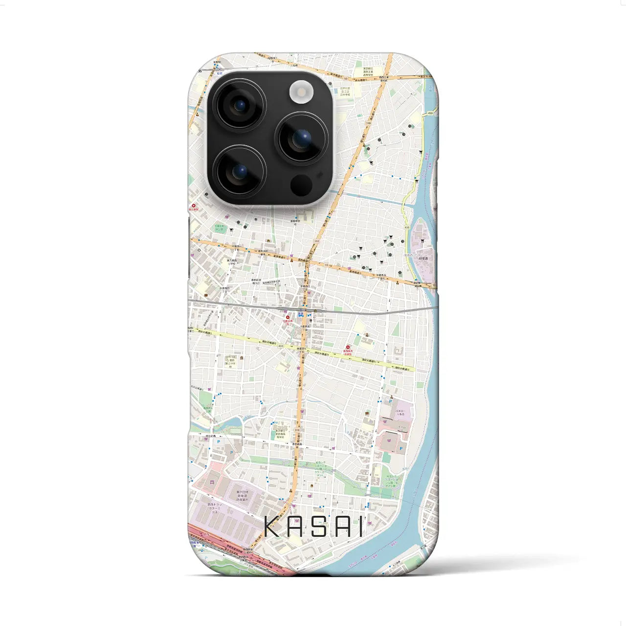 【葛西(東京都)】地図柄iPhoneケース(バックカバータイプ)
