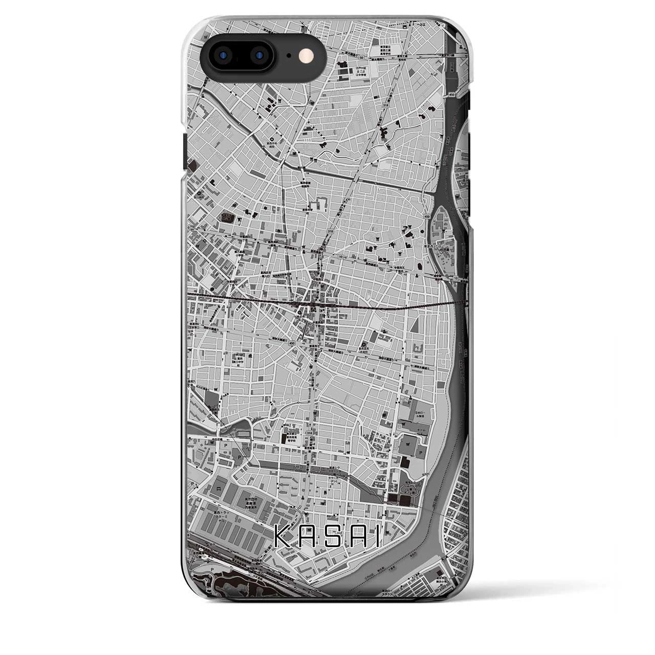 【葛西(東京都)】地図柄iPhoneケース(クリアタイプ)