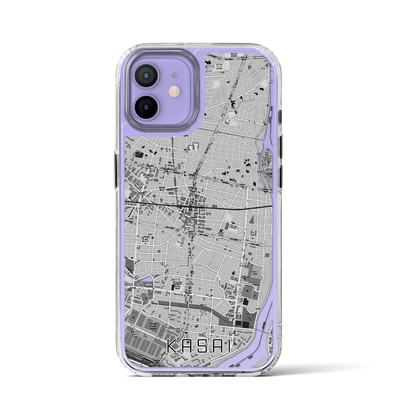 【葛西(東京都)】地図柄iPhoneケース(MagSafeタイプ)