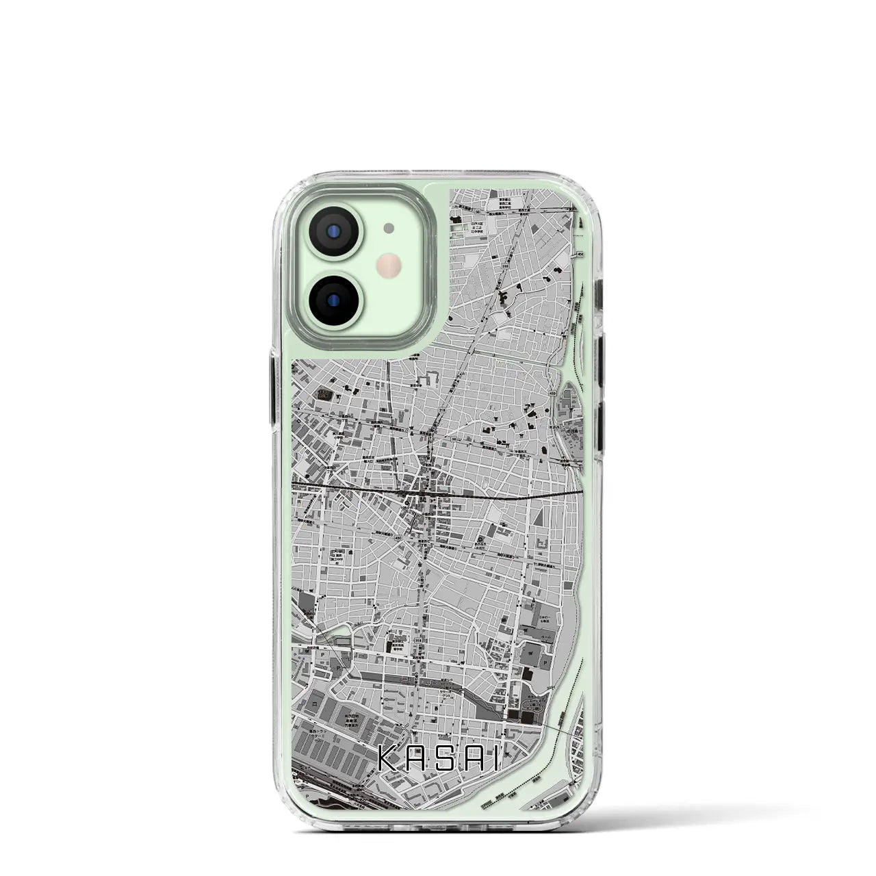 【葛西(東京都)】地図柄iPhoneケース(MagSafeタイプ)