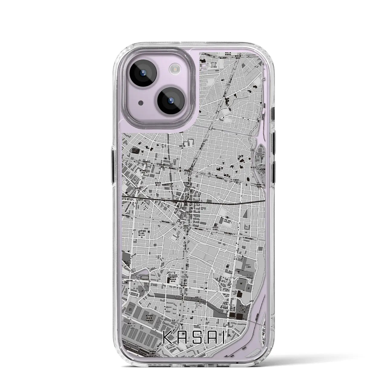 【葛西(東京都)】地図柄iPhoneケース(MagSafeタイプ)