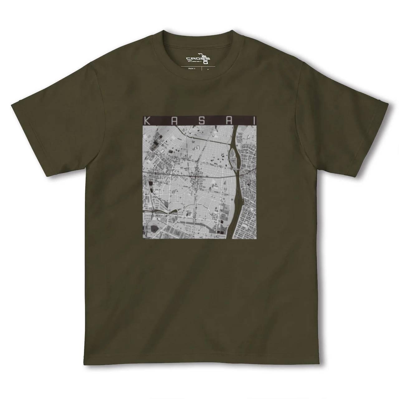 【葛西(東京都)】地図柄ヘビーウェイトTシャツ