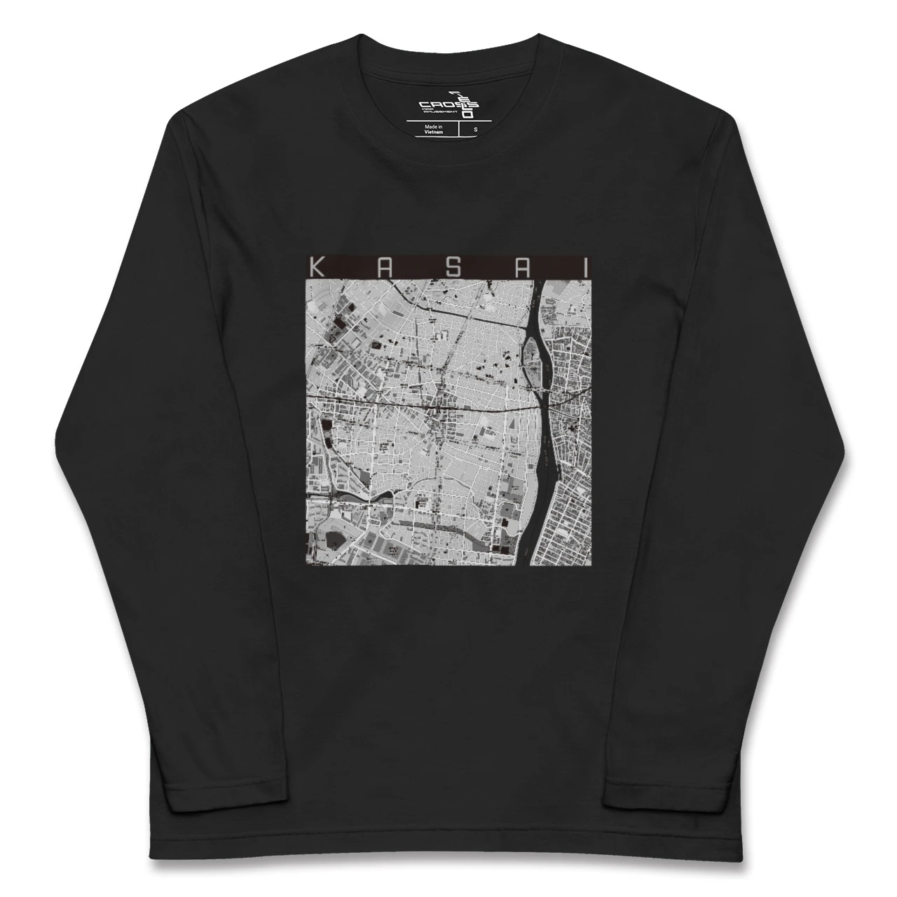 【葛西(東京都)】地図柄ロングスリーブTシャツ