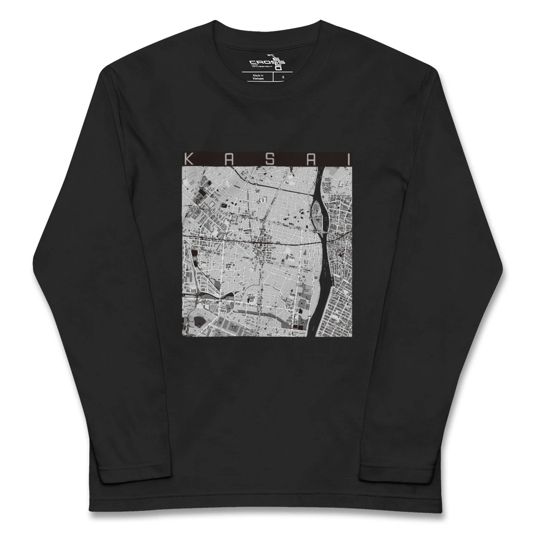 【葛西(東京都)】地図柄ロングスリーブTシャツ
