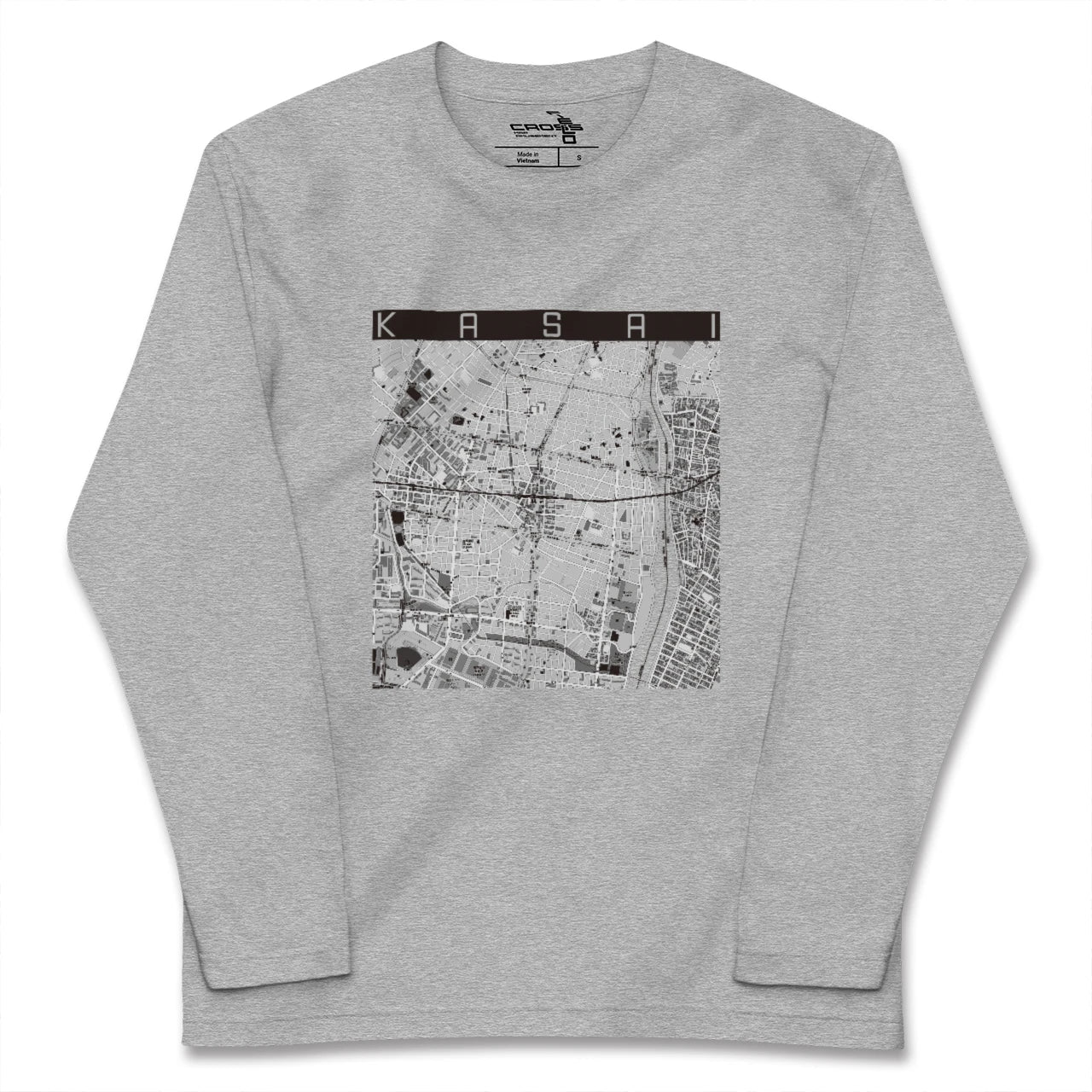 【葛西(東京都)】地図柄ロングスリーブTシャツ