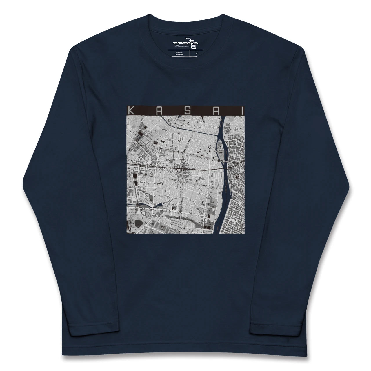 【葛西(東京都)】地図柄ロングスリーブTシャツ