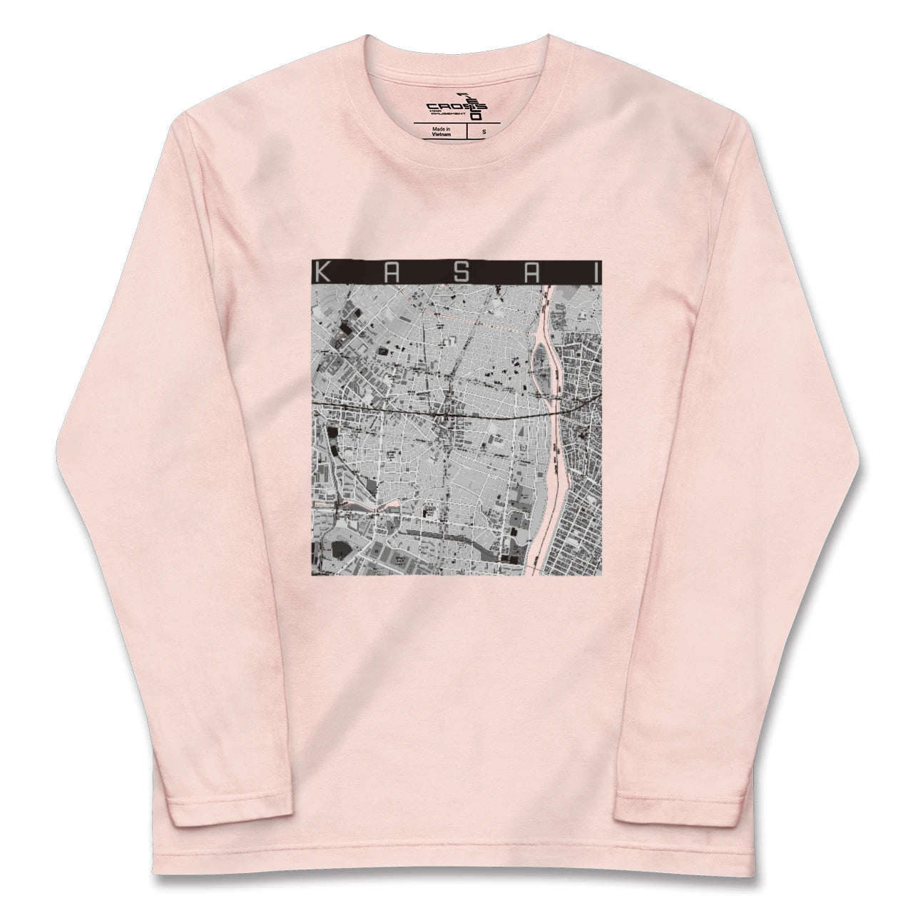 【葛西(東京都)】地図柄ロングスリーブTシャツ