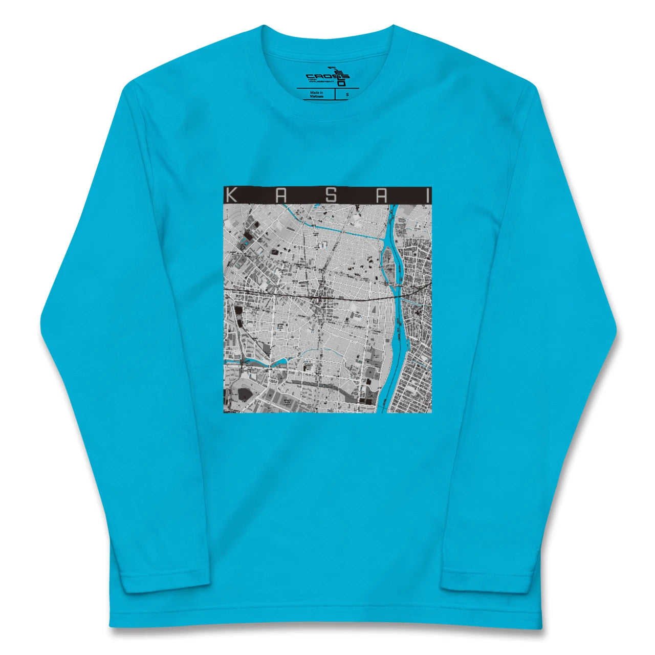 【葛西(東京都)】地図柄ロングスリーブTシャツ