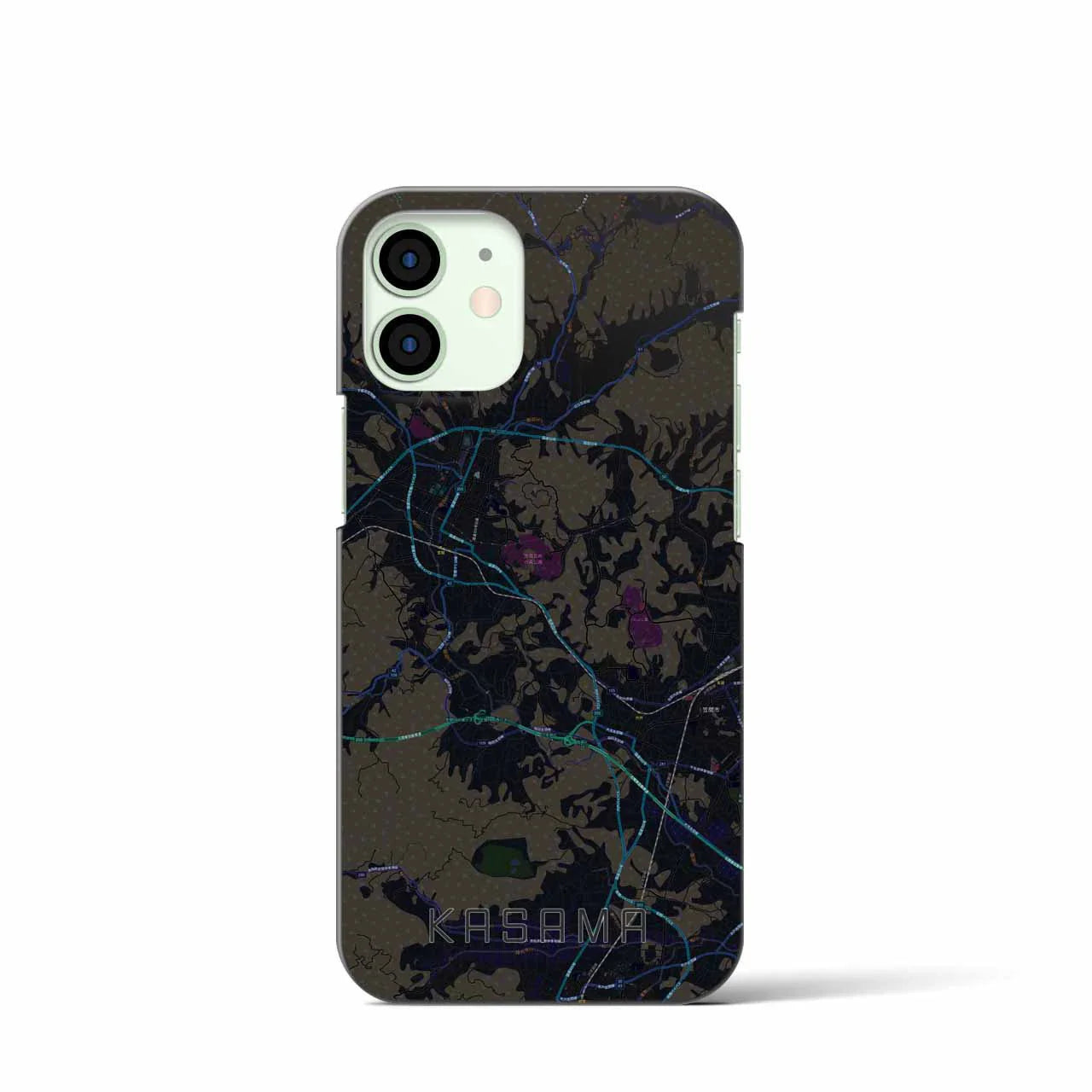 【笠間(茨城県)】地図柄iPhoneケース(バックカバータイプ)
