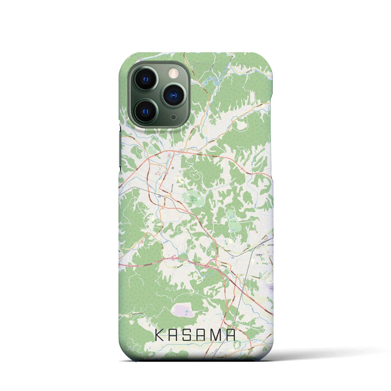 【笠間(茨城県)】地図柄iPhoneケース(バックカバータイプ)