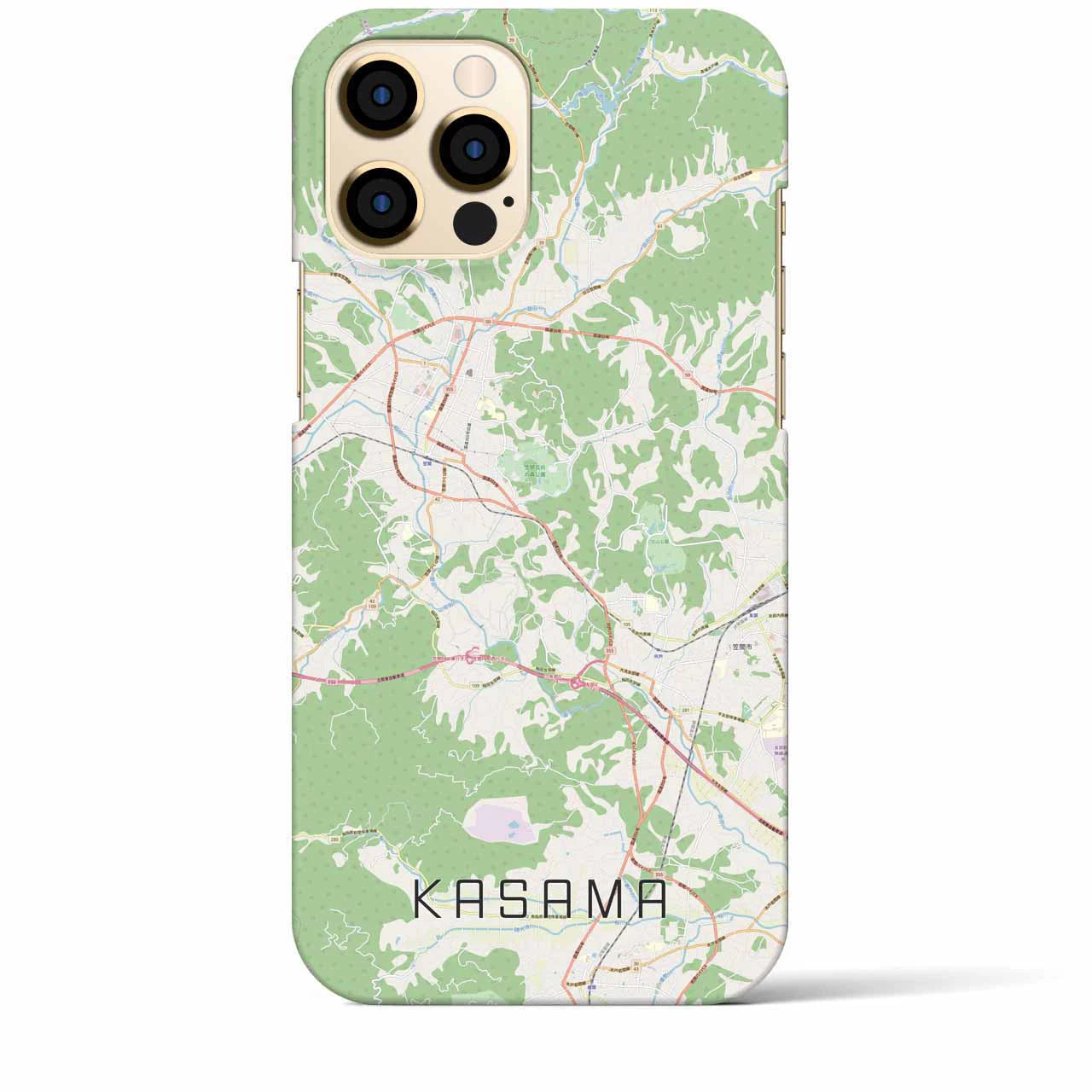 【笠間(茨城県)】地図柄iPhoneケース(バックカバータイプ)