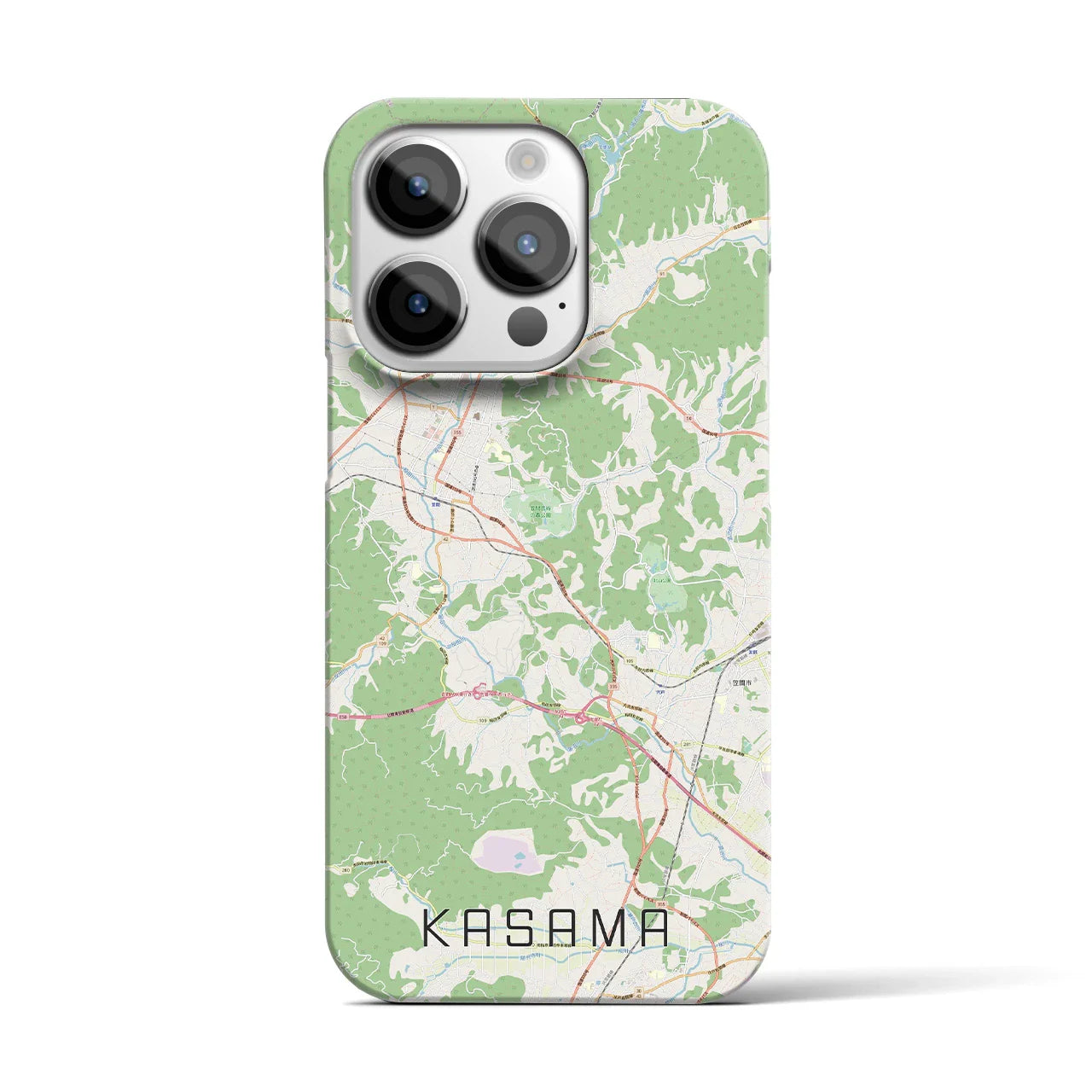 【笠間(茨城県)】地図柄iPhoneケース(バックカバータイプ)