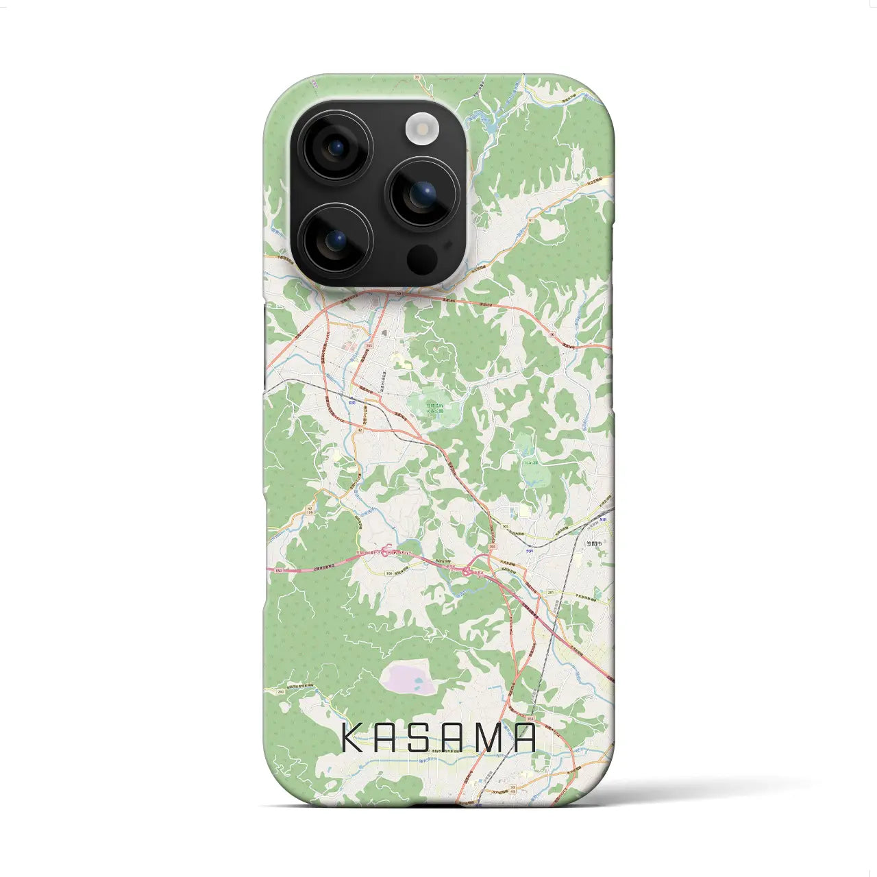 【笠間(茨城県)】地図柄iPhoneケース(バックカバータイプ)