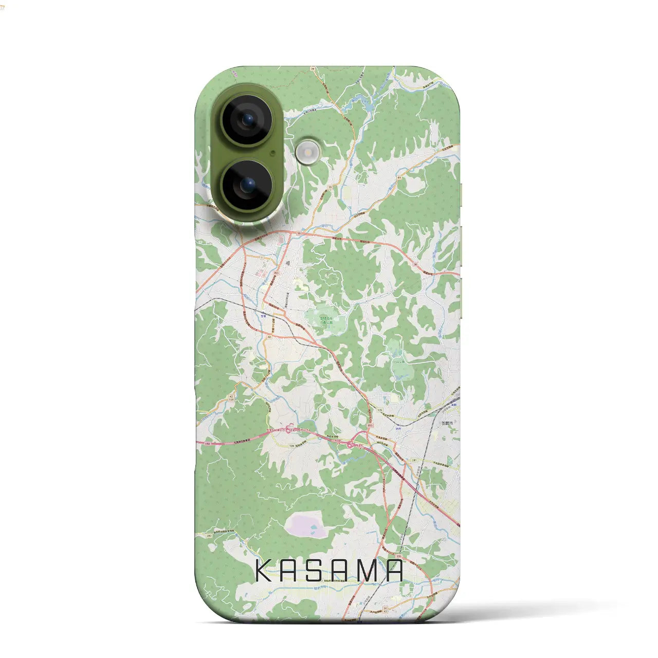 【笠間(茨城県)】地図柄iPhoneケース(バックカバータイプ)