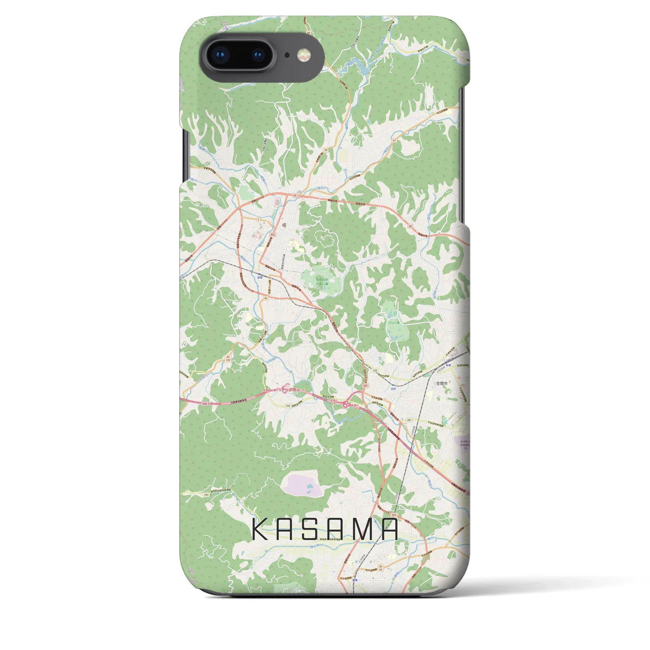 【笠間(茨城県)】地図柄iPhoneケース(バックカバータイプ)