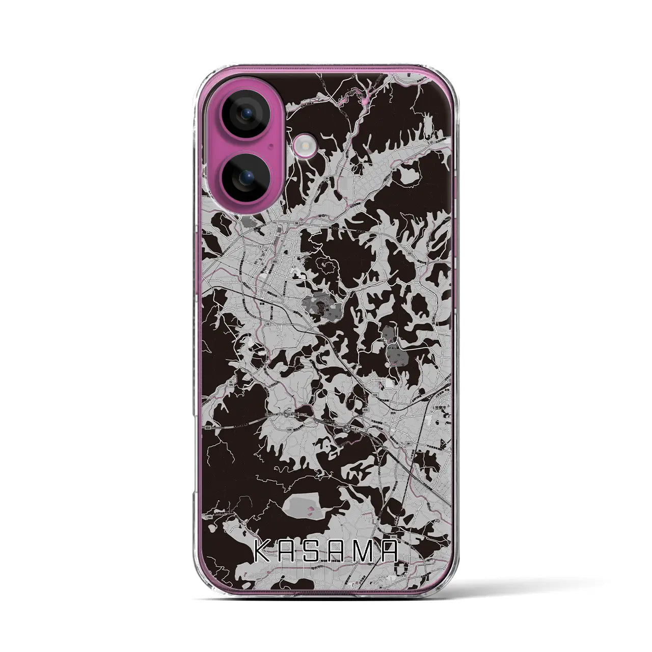 【笠間(茨城県)】地図柄iPhoneケース(クリアタイプ)